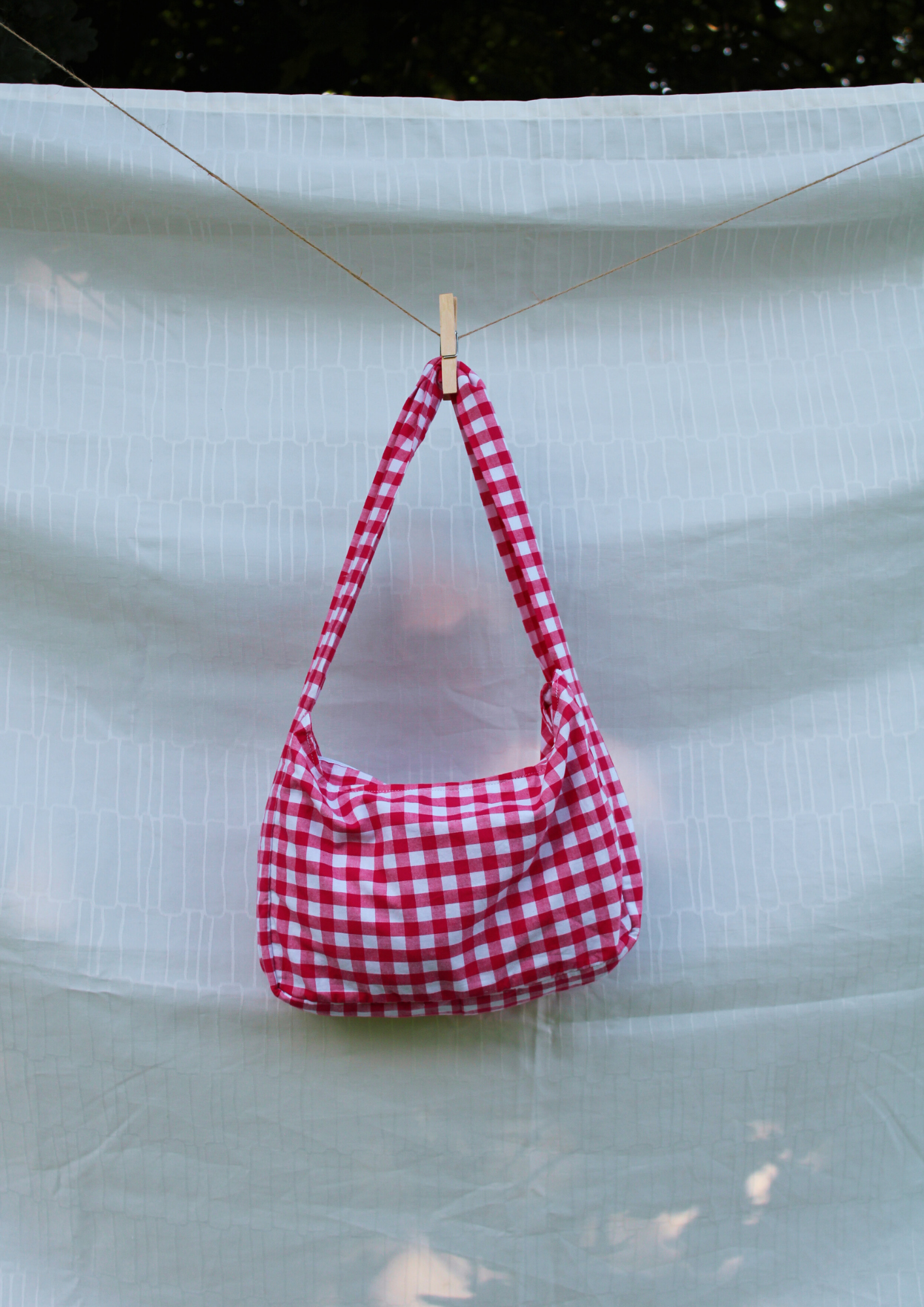 Baumwolle. Medium. Pink kariert.
