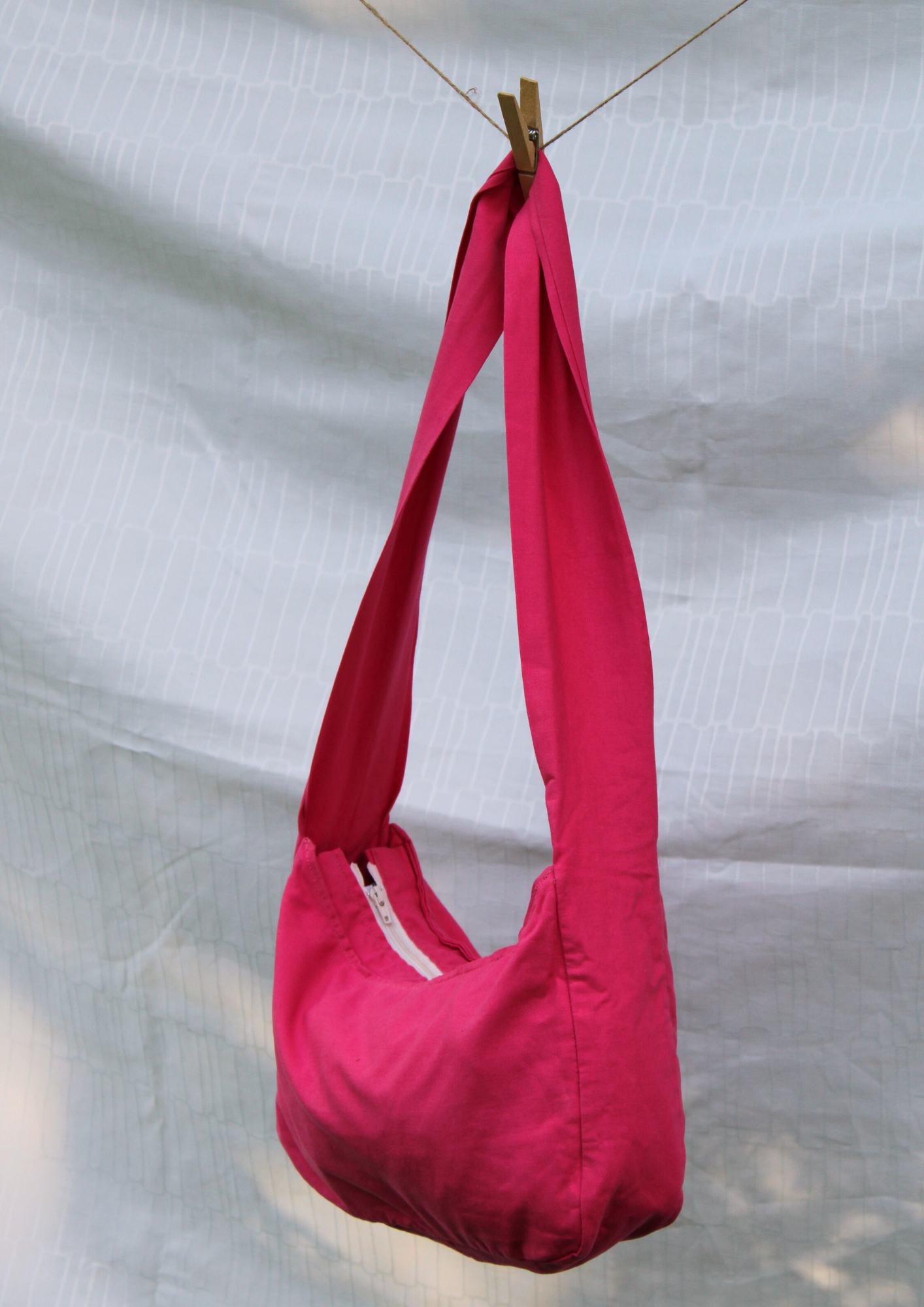 Baumwolle. Crossbody Short. Pink.