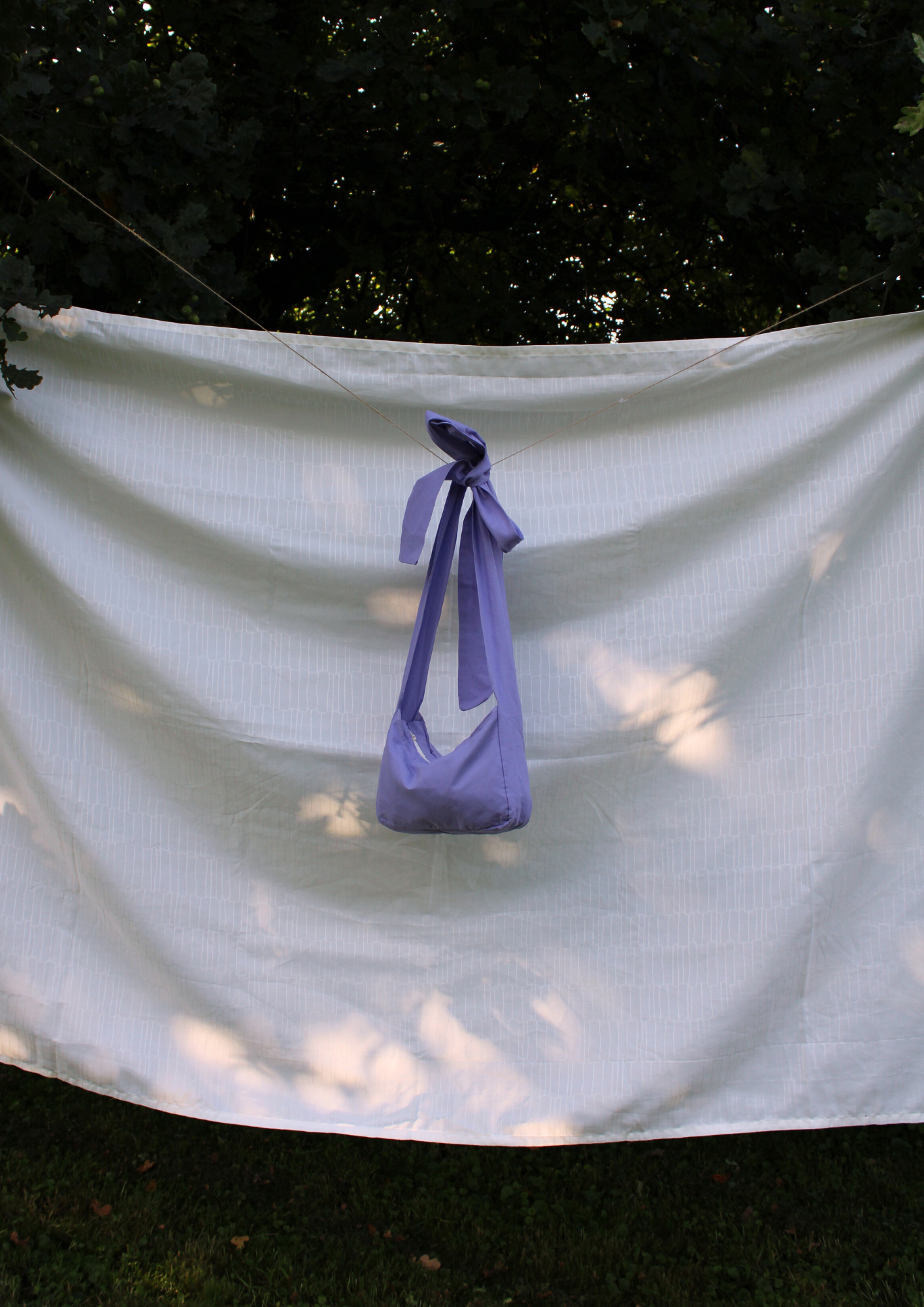Baumwolle. Bow. Lavendel.