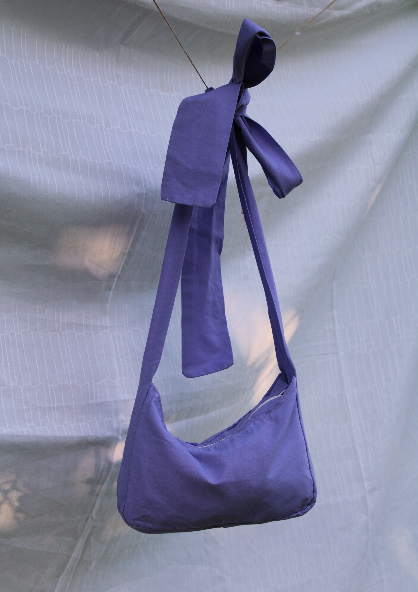 Baumwolle. Bow. Lavendel.