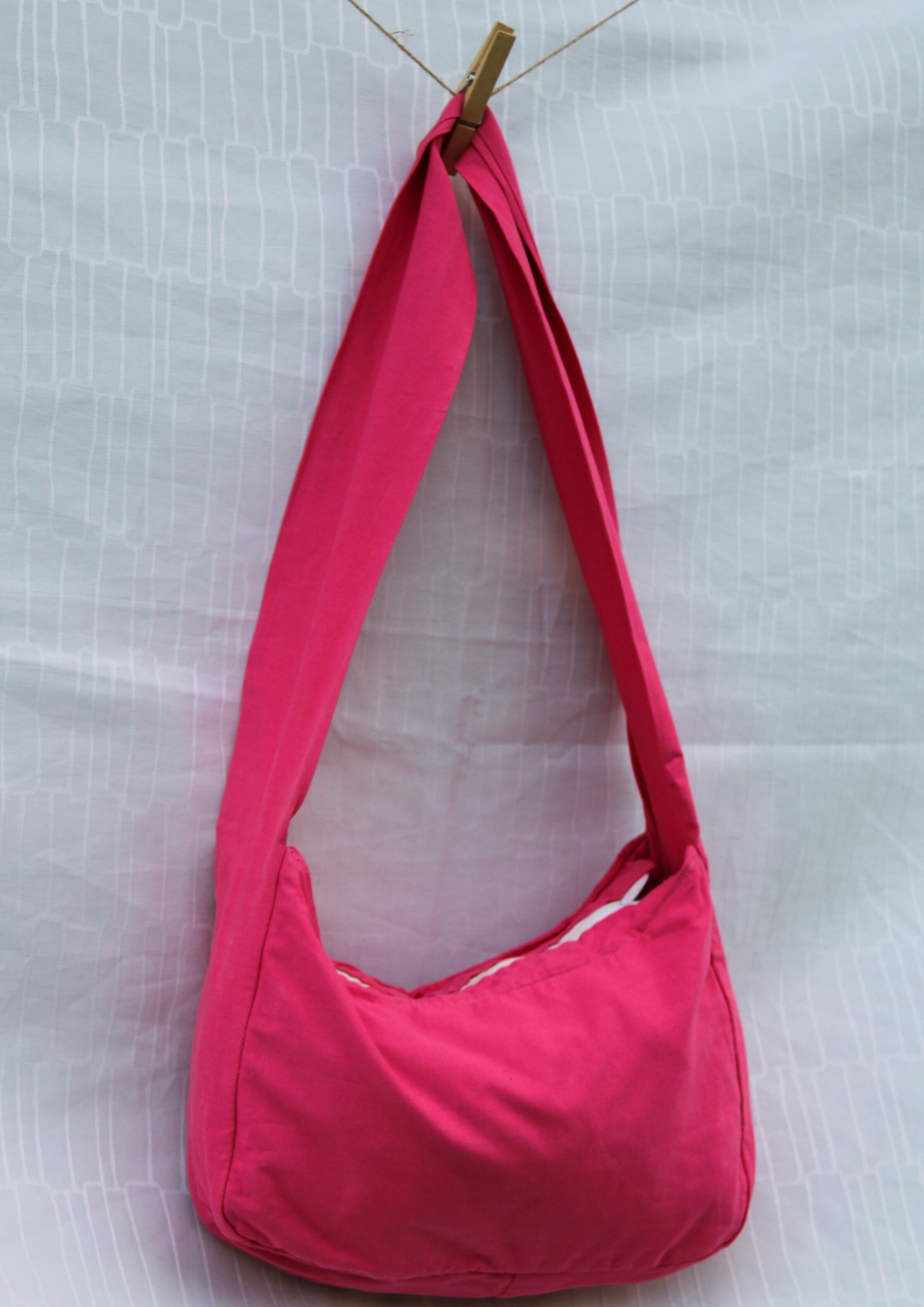 Baumwolle. Crossbody Short. Pink.