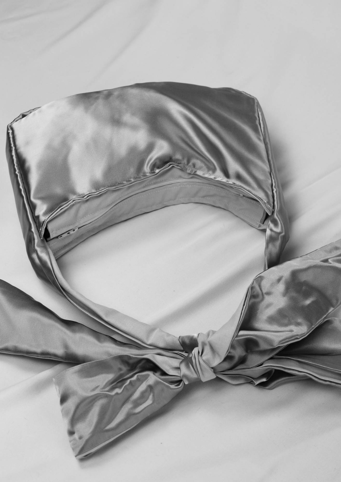 Satin. Bow.
