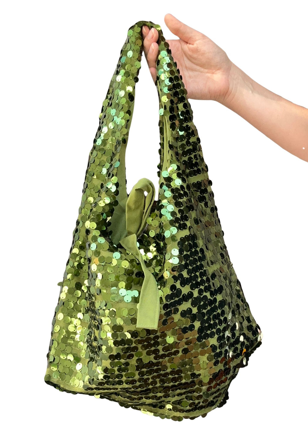 Sequins. Maxi. Green.