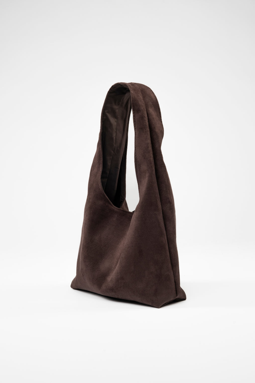 Faux Suede. Maxi. Brown.
