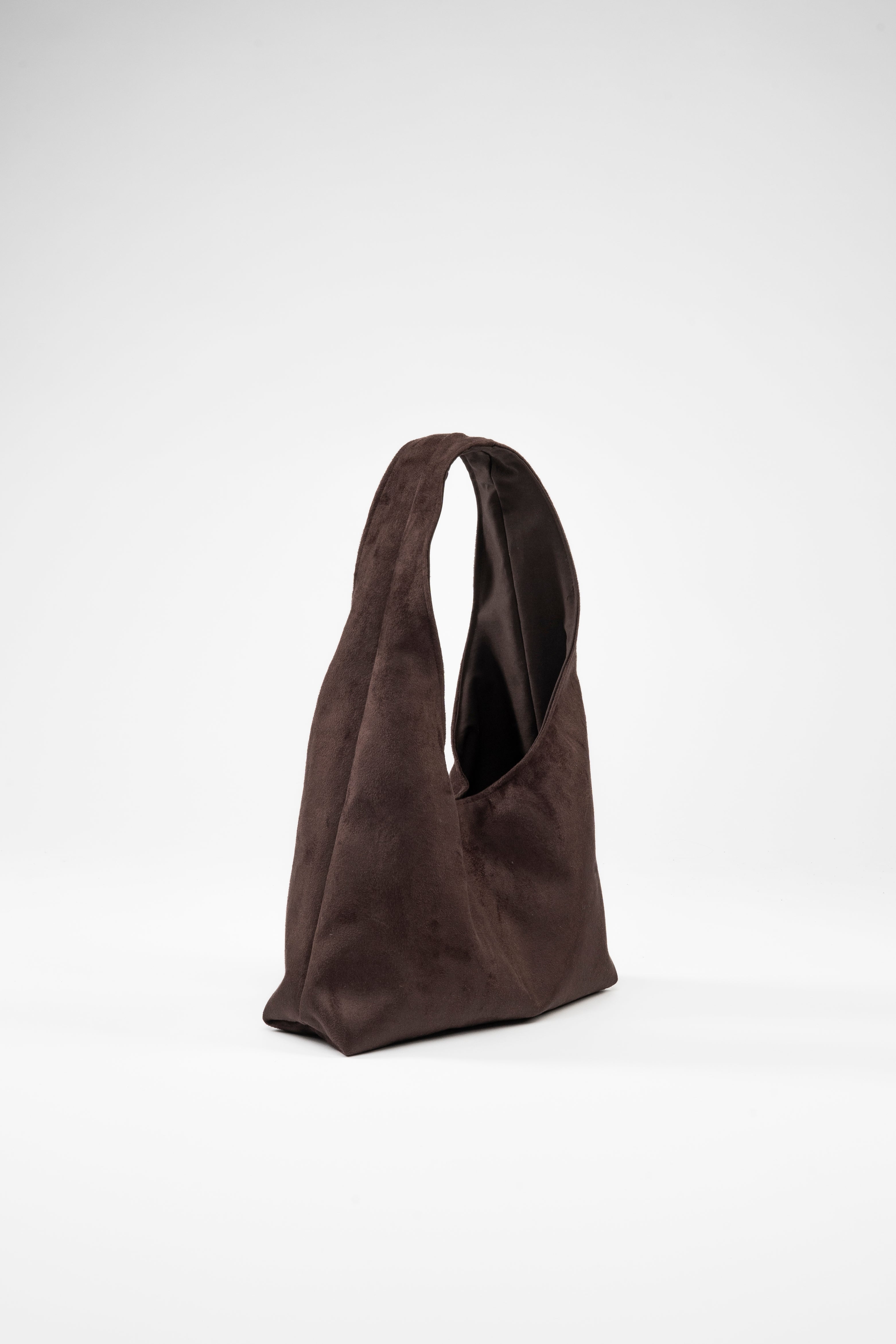 Faux Suede. Mini. Brown.