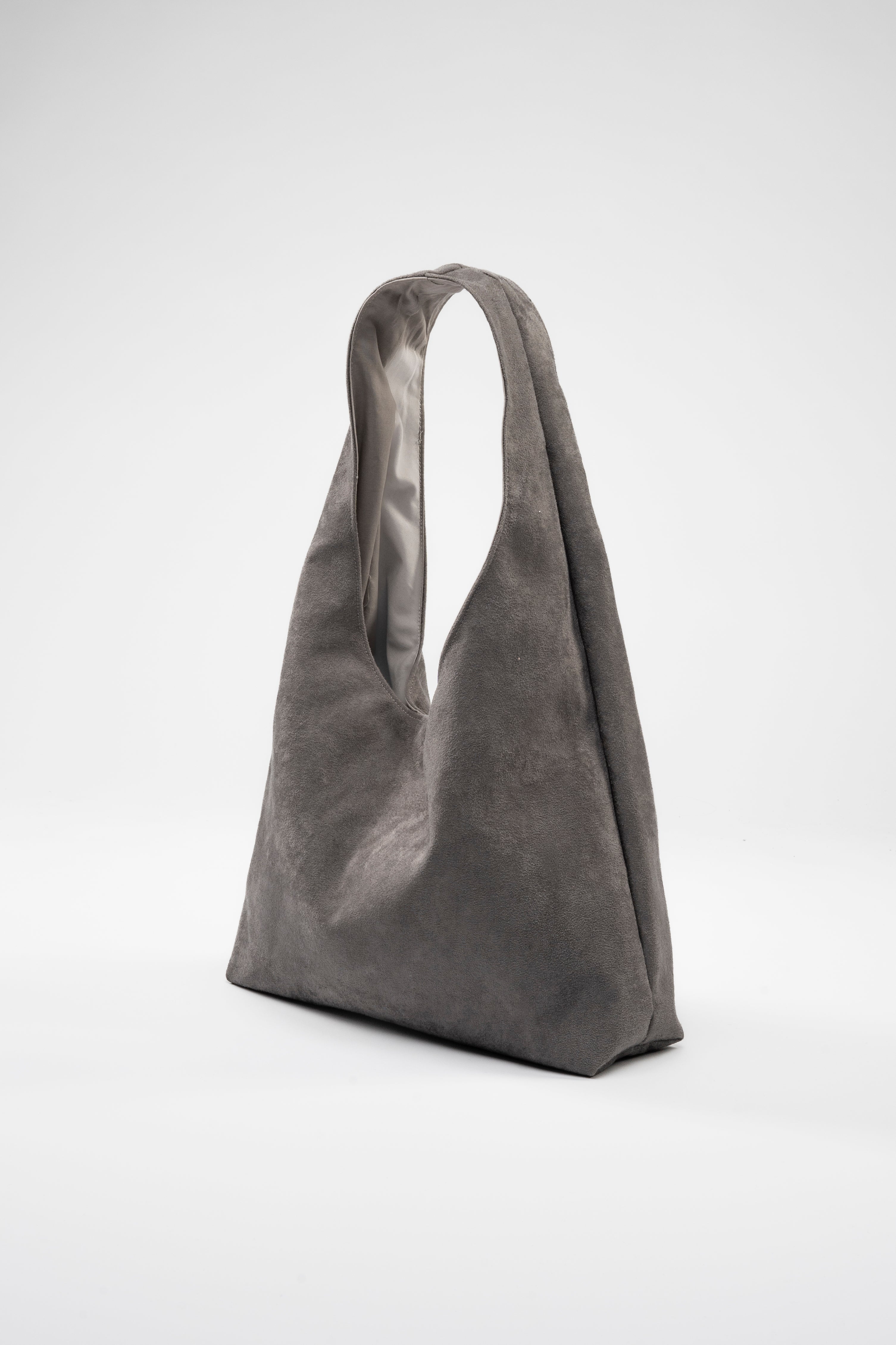 Faux Suede. Maxi. Grey.
