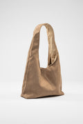 Faux Suede. Maxi. Beige.
