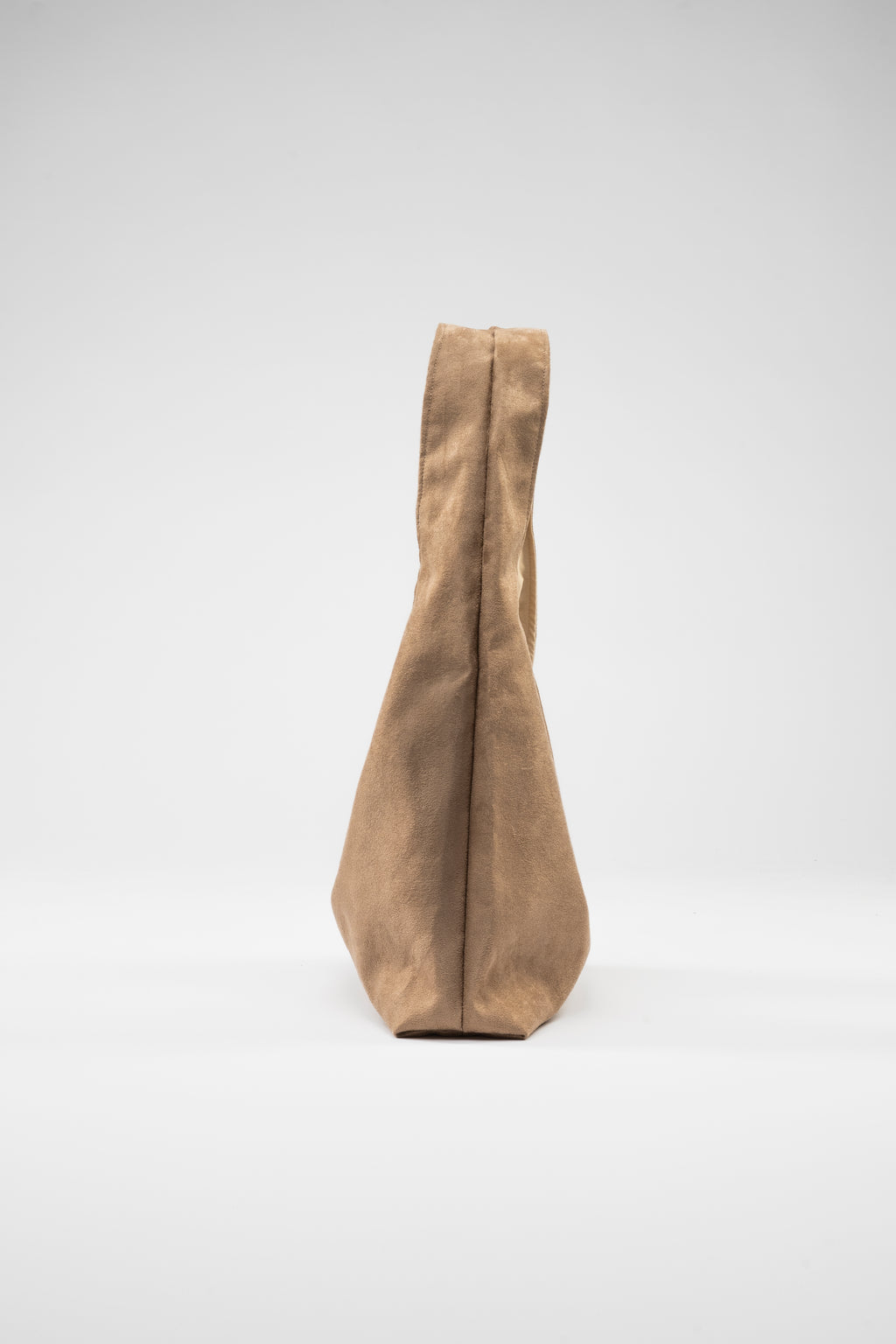 Faux Suede. Maxi. Beige.