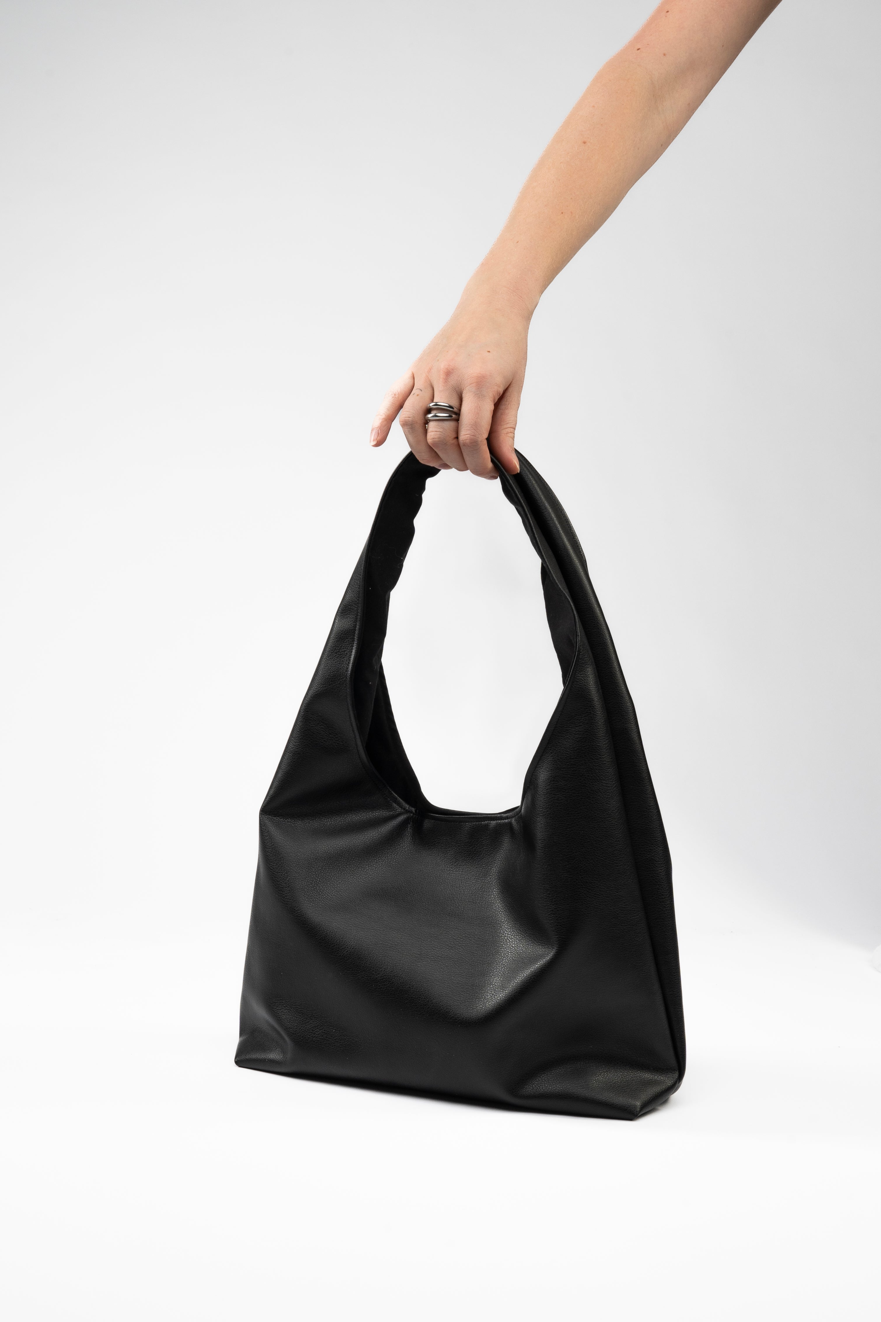 Faux Leather. Maxi. Black.