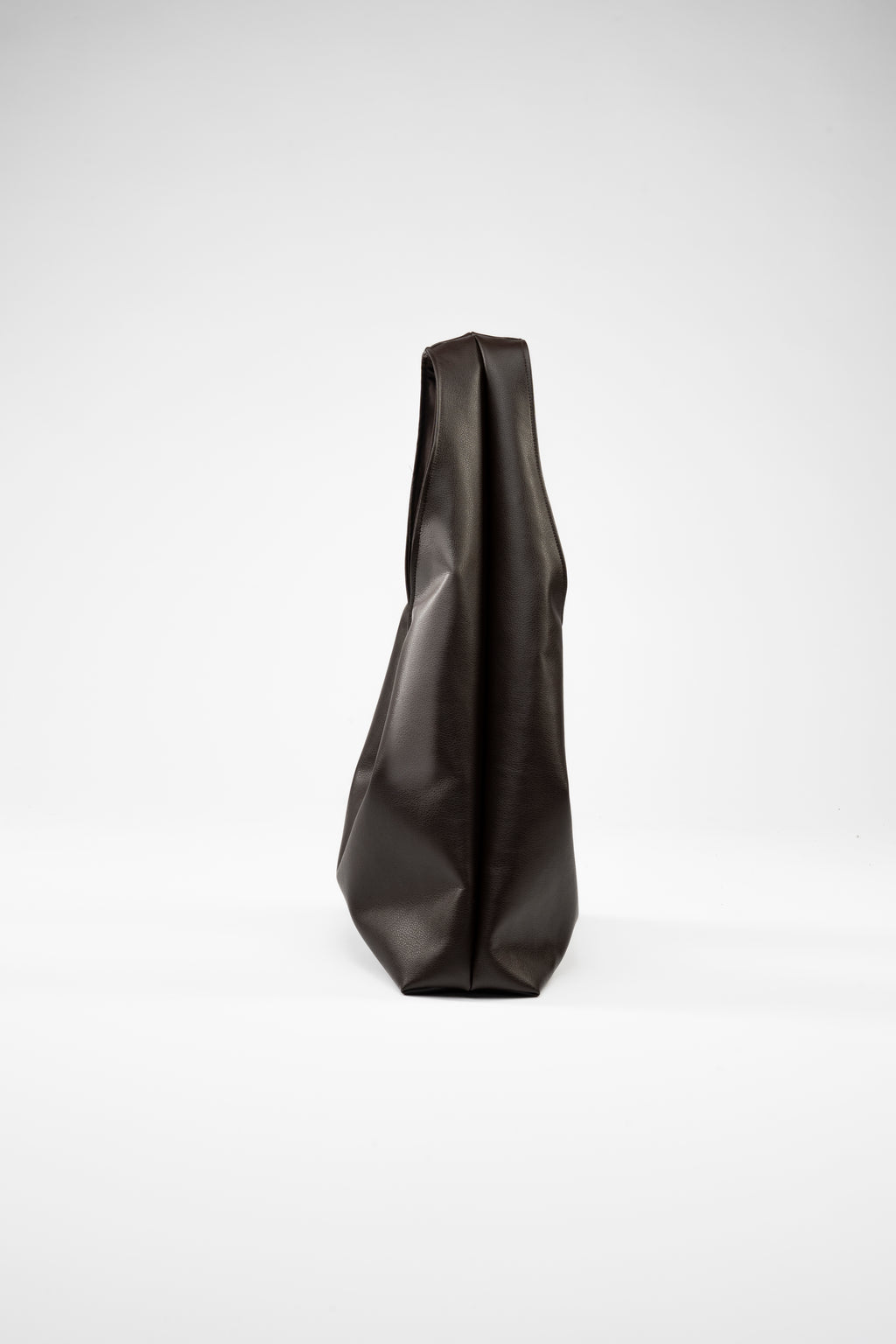 Faux Leather. Maxi. Brown.