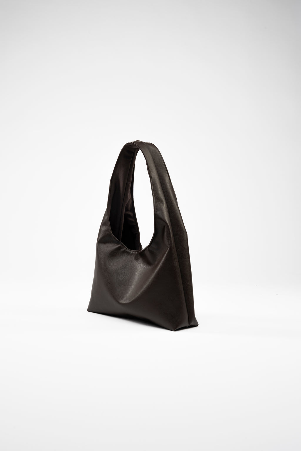 Faux Leather. Mini. Brown.