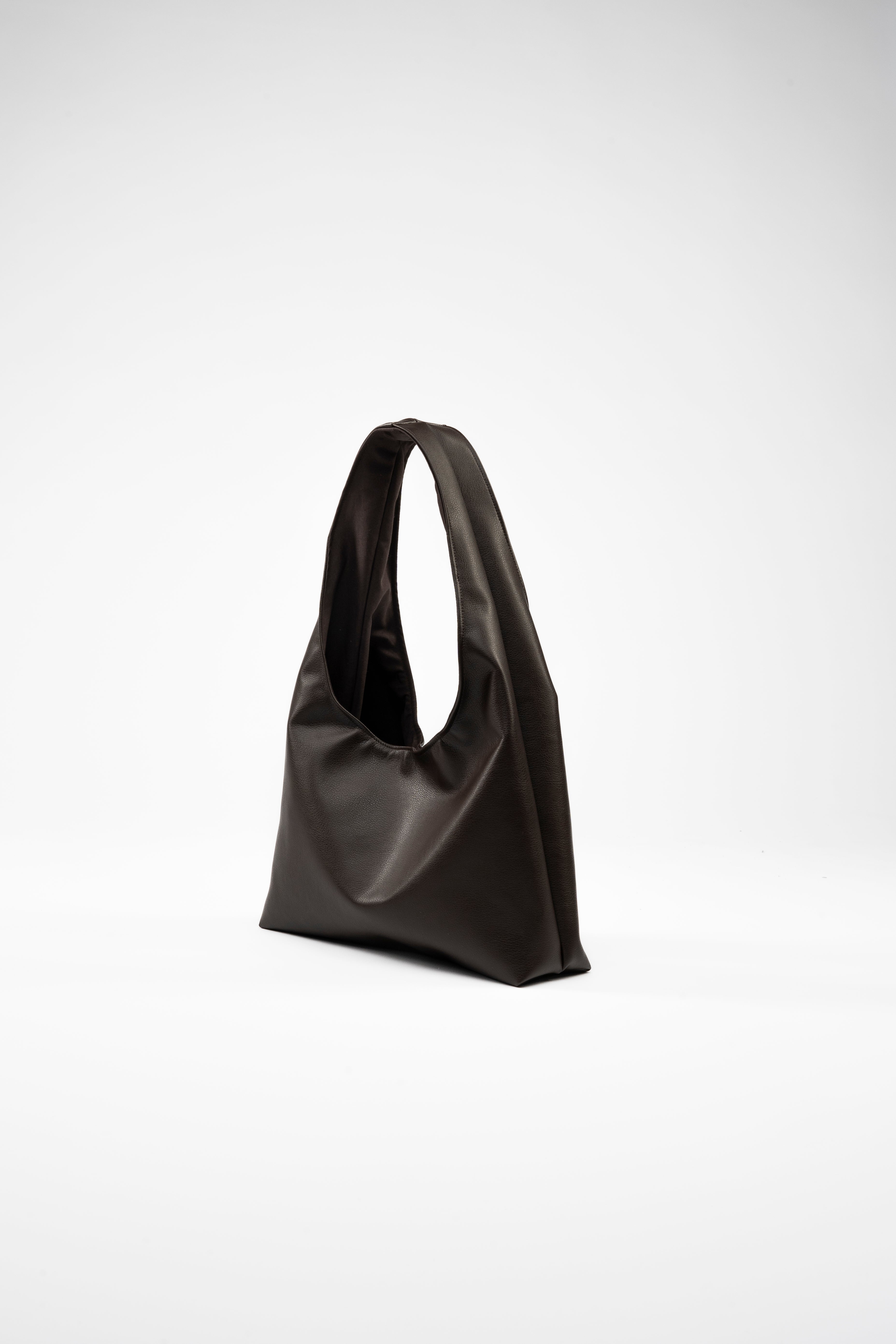 Faux Leather. Mini. Brown.