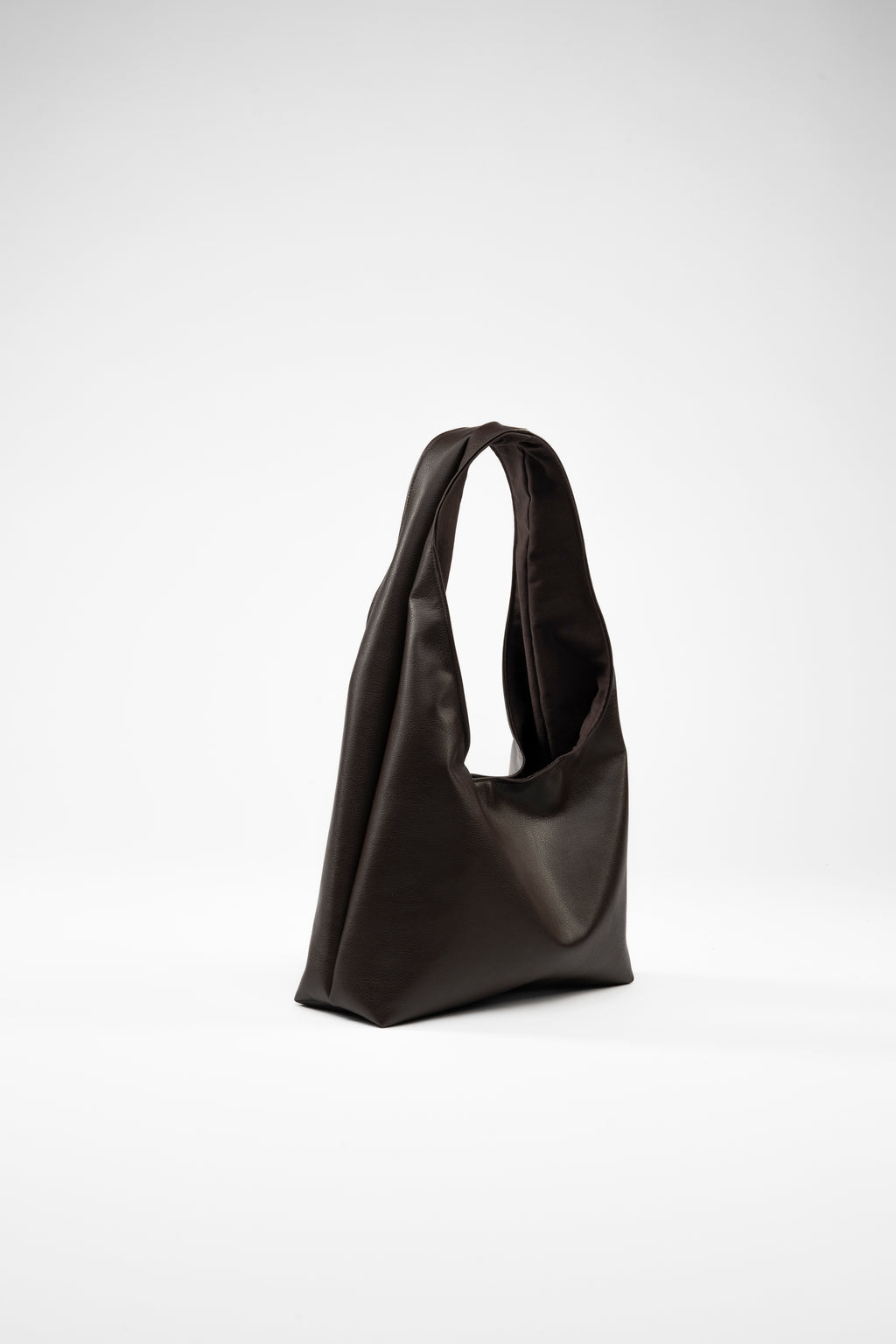 Faux Leather. Mini. Brown.