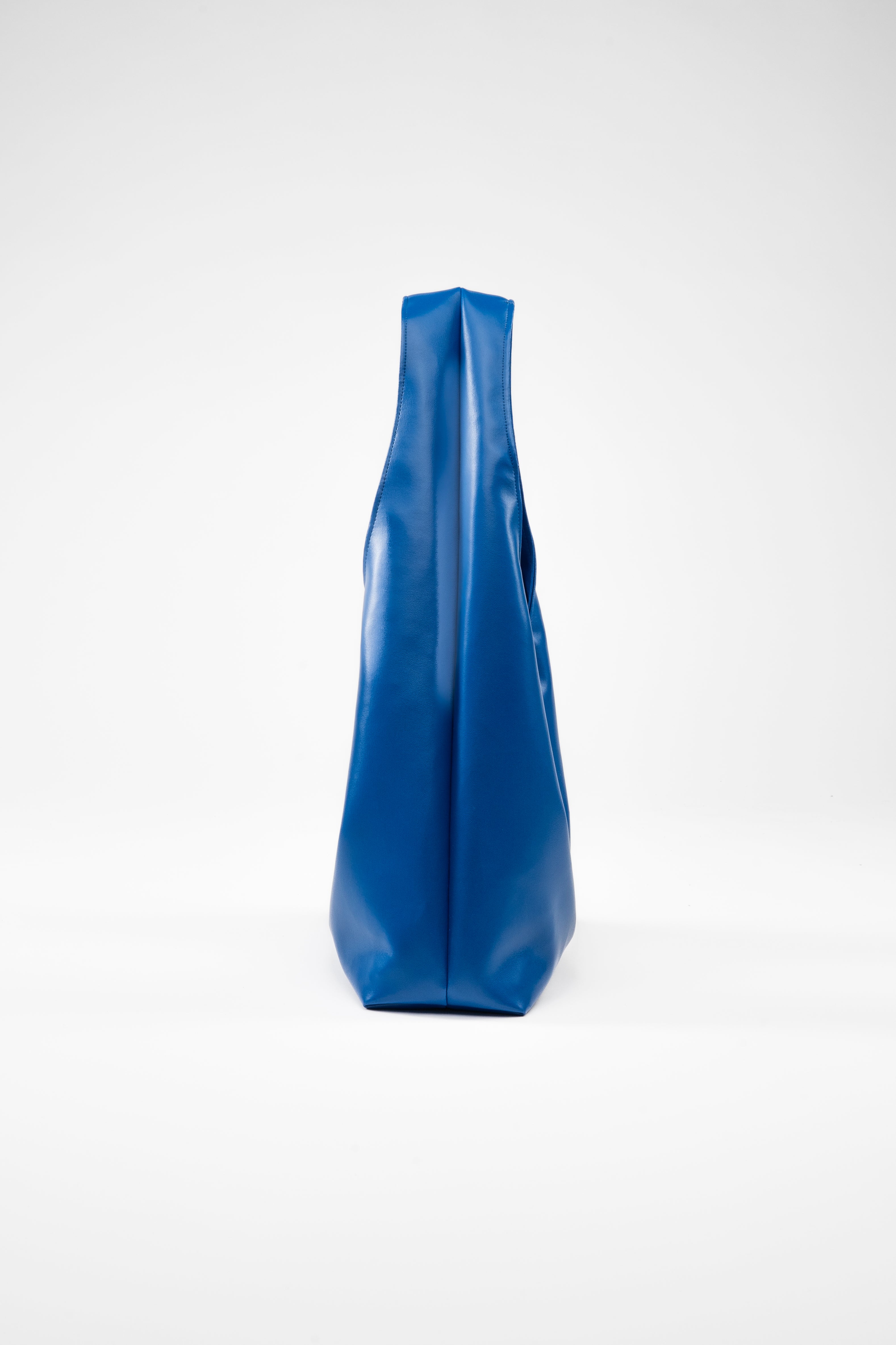 Faux Leather. Maxi. Blue.