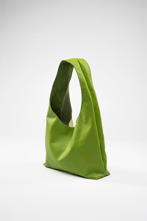 Faux Leather. Maxi. Green.