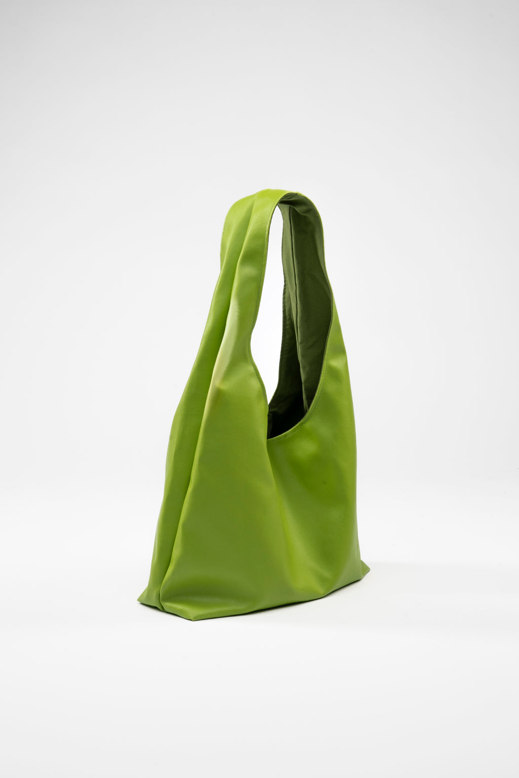Faux Leather. Maxi. Green.