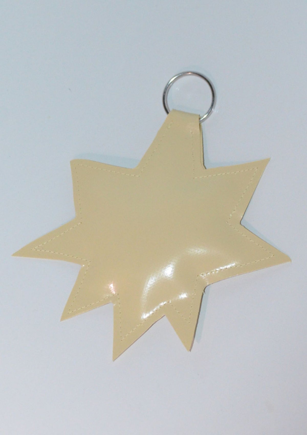Tarpaulin. Key Chain. Beige.