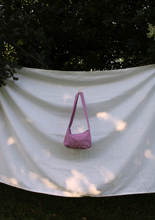 Baumwolle. Crossbody Short. Altrosa.