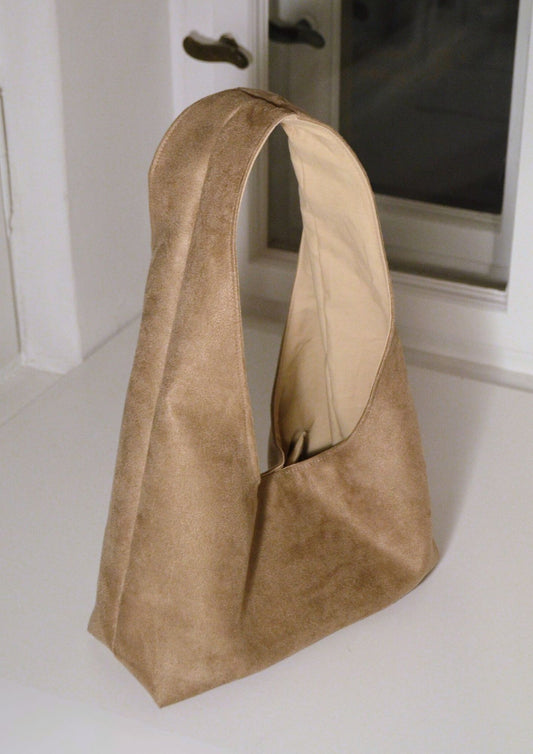 Wildlederimitat. Mini. Haselnuss.