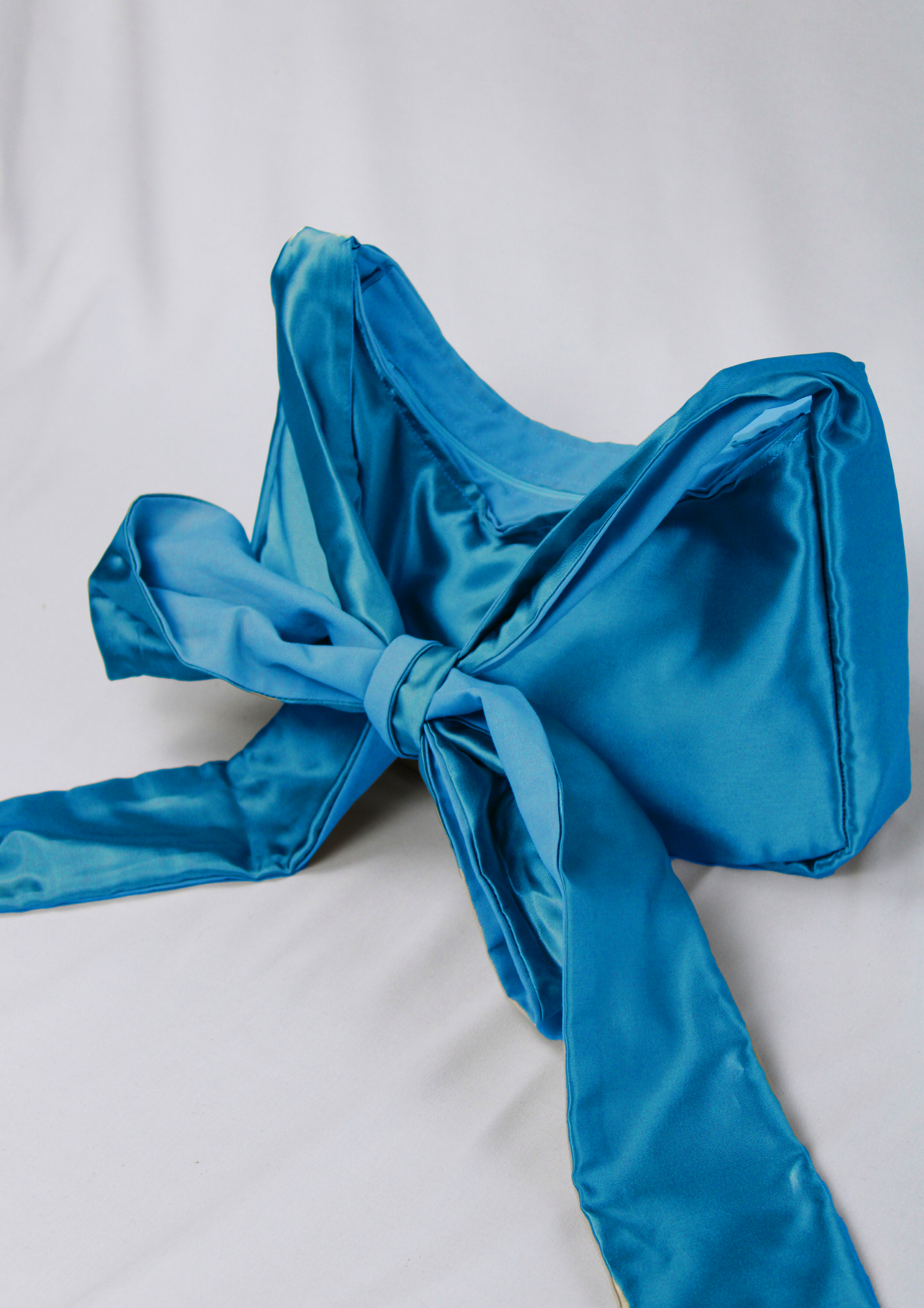 Satin. Bow.