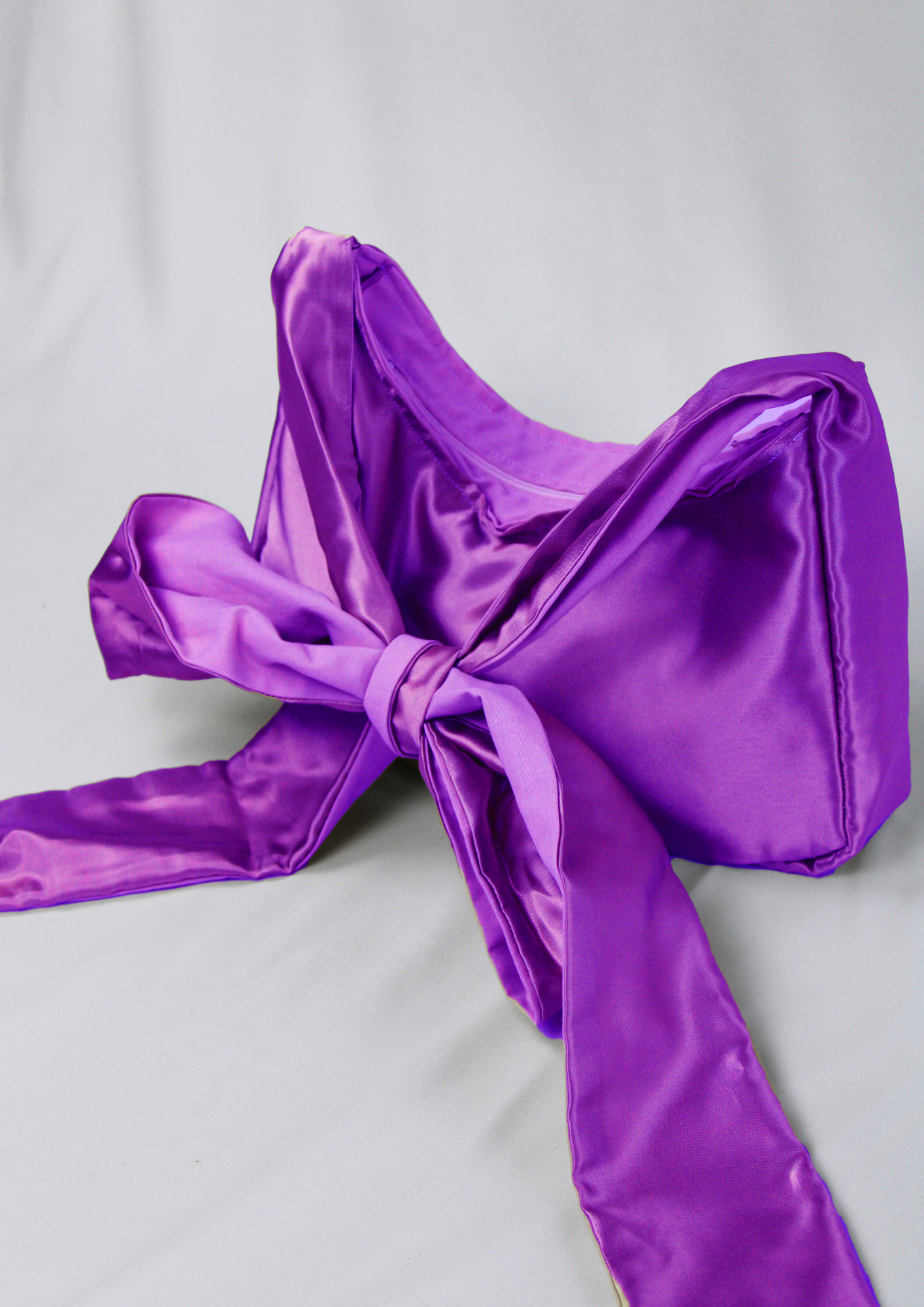 Satin. Bow.