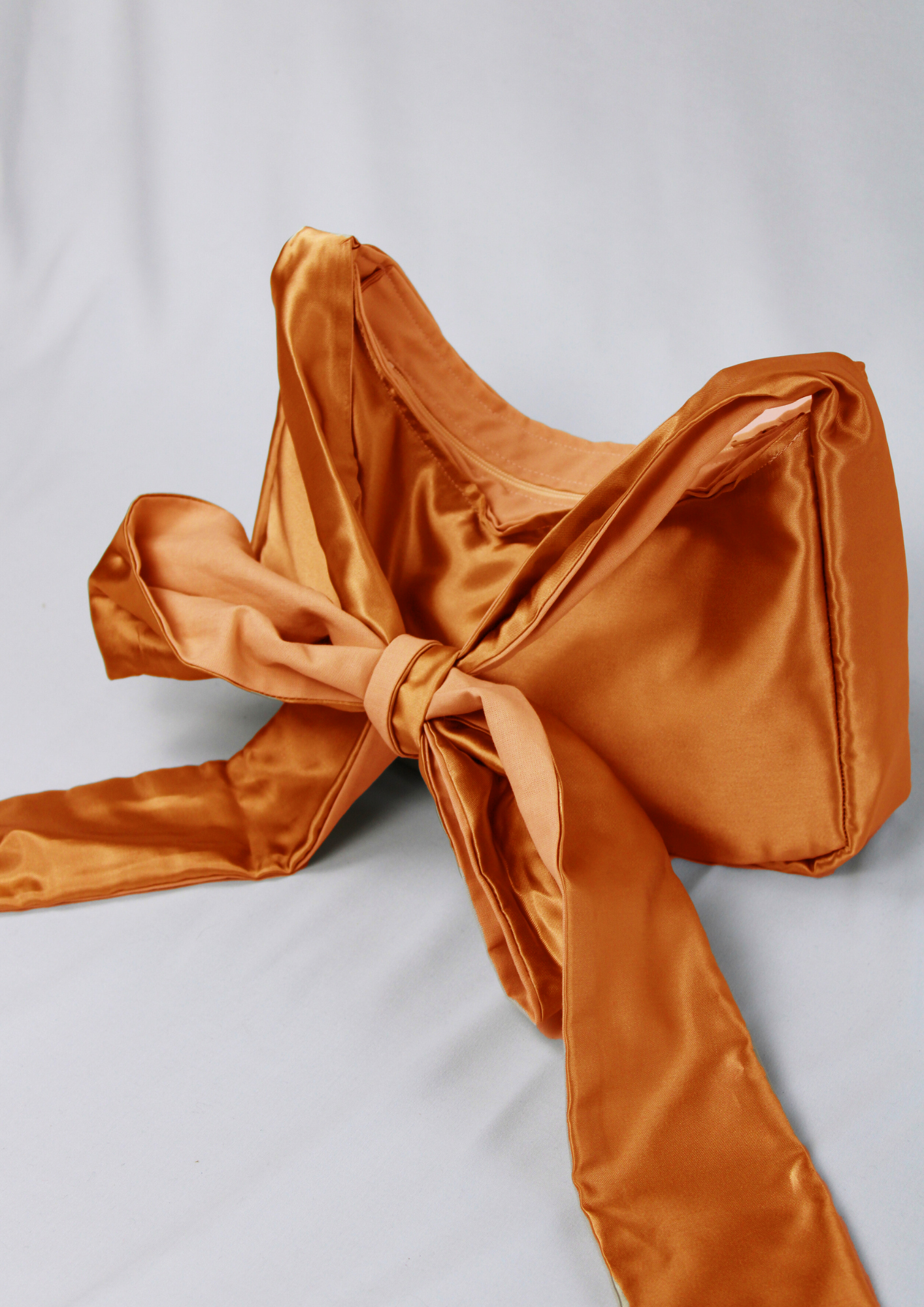 Satin. Bow.