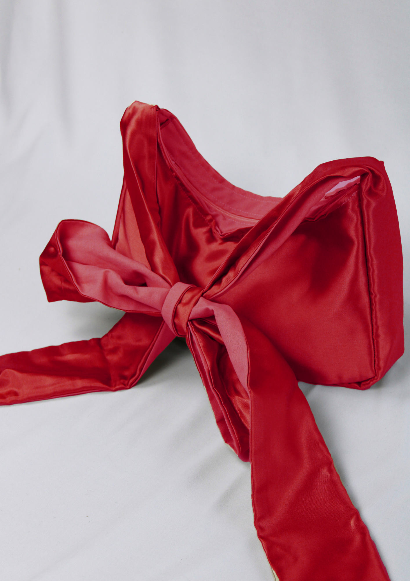 Satin. Bow.