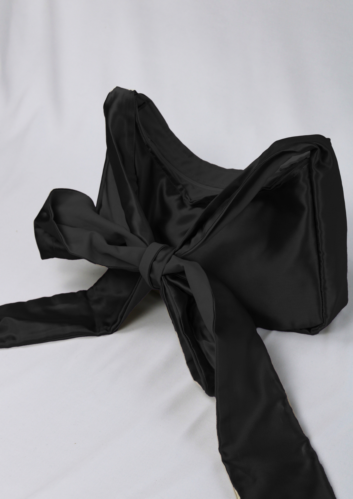 Satin. Bow.