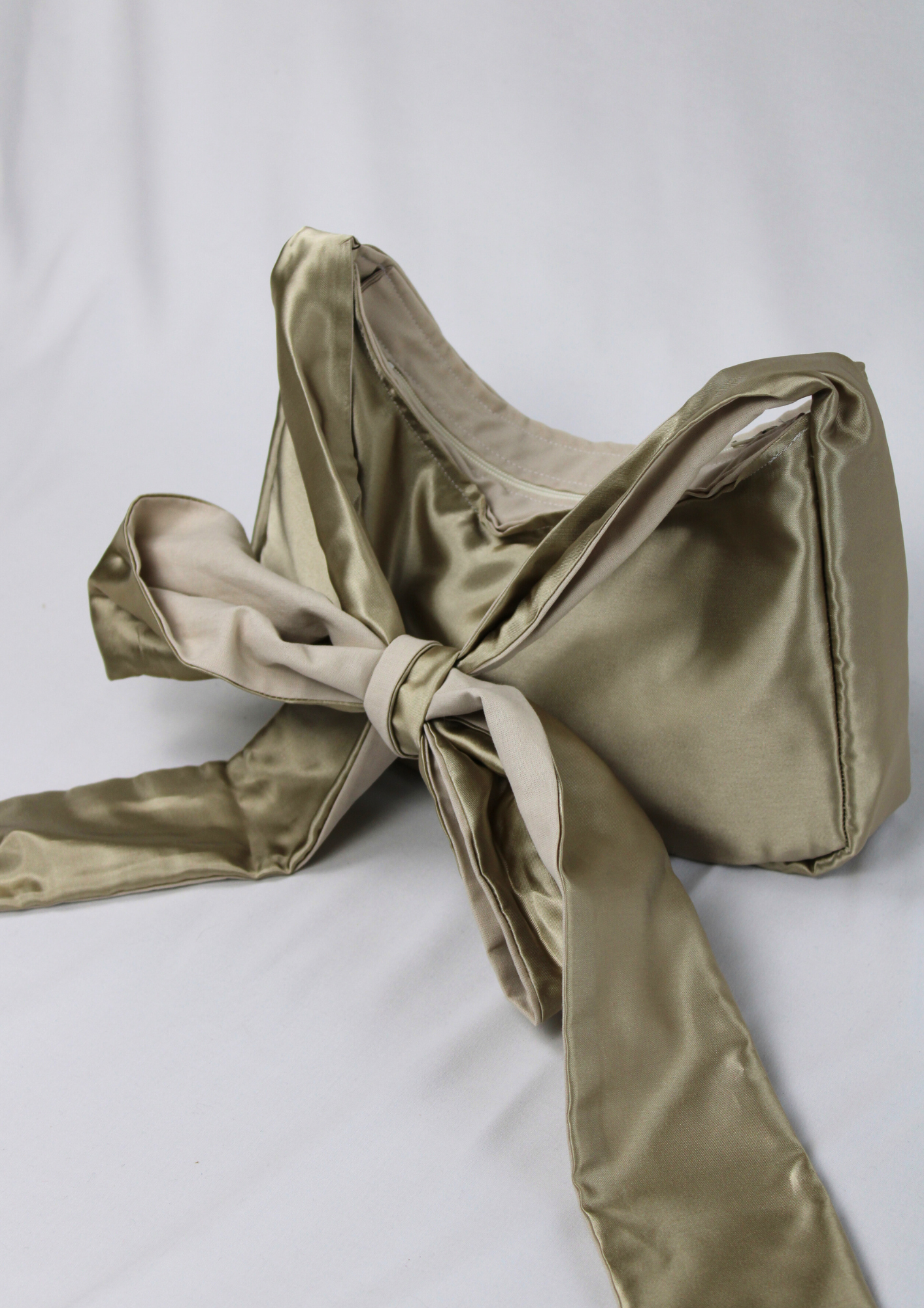 Satin. Bow.