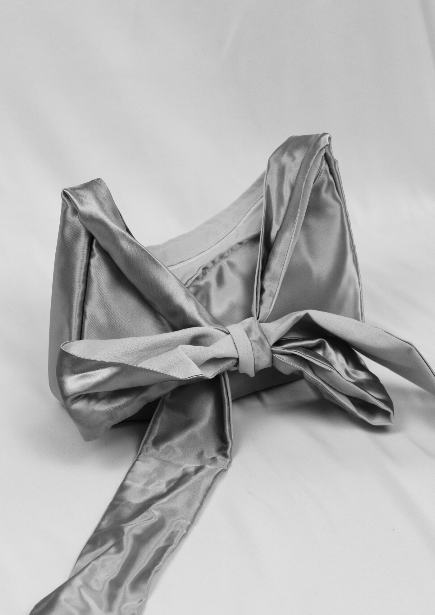 Satin. Bow.